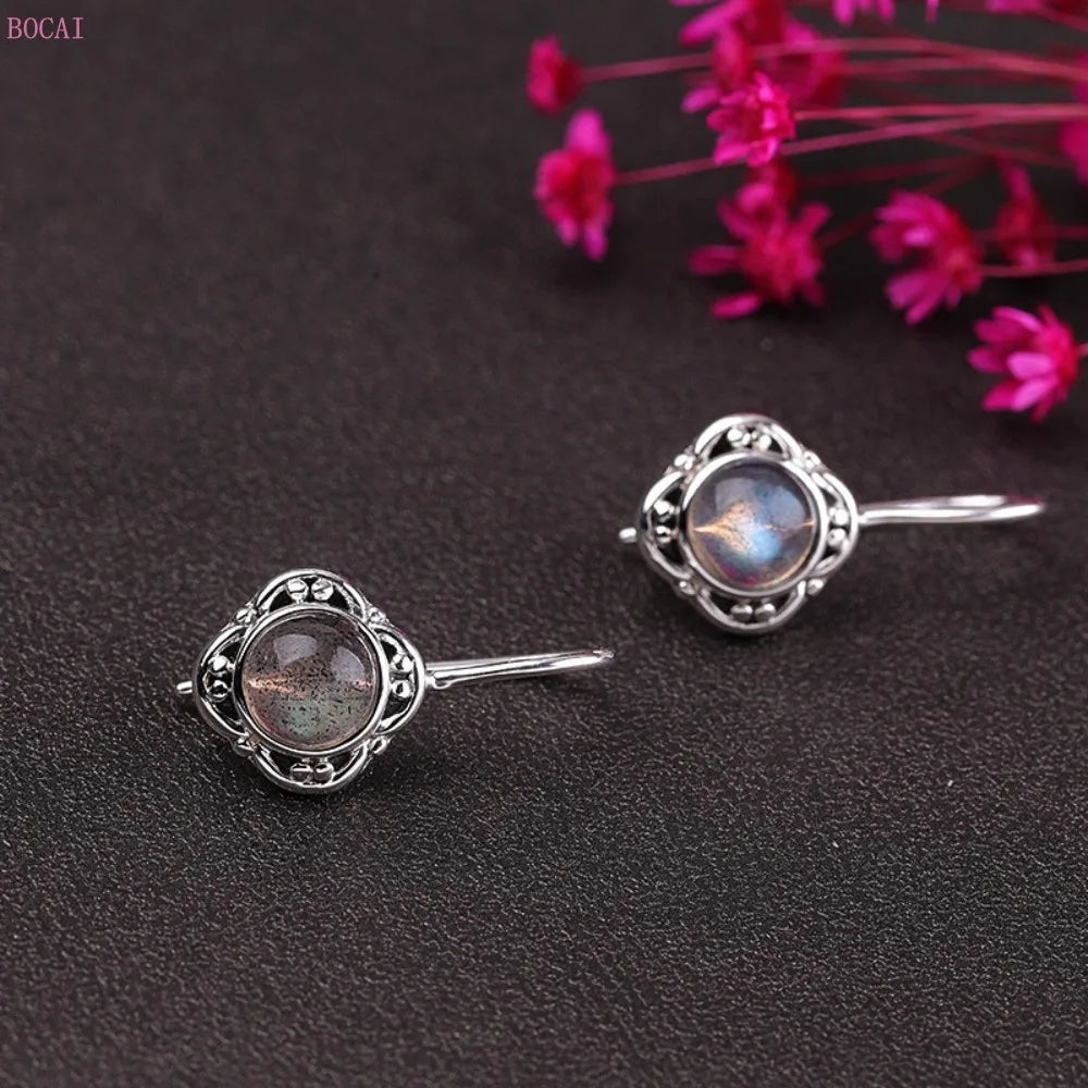 925 Sterling Silver Moonstone Earring