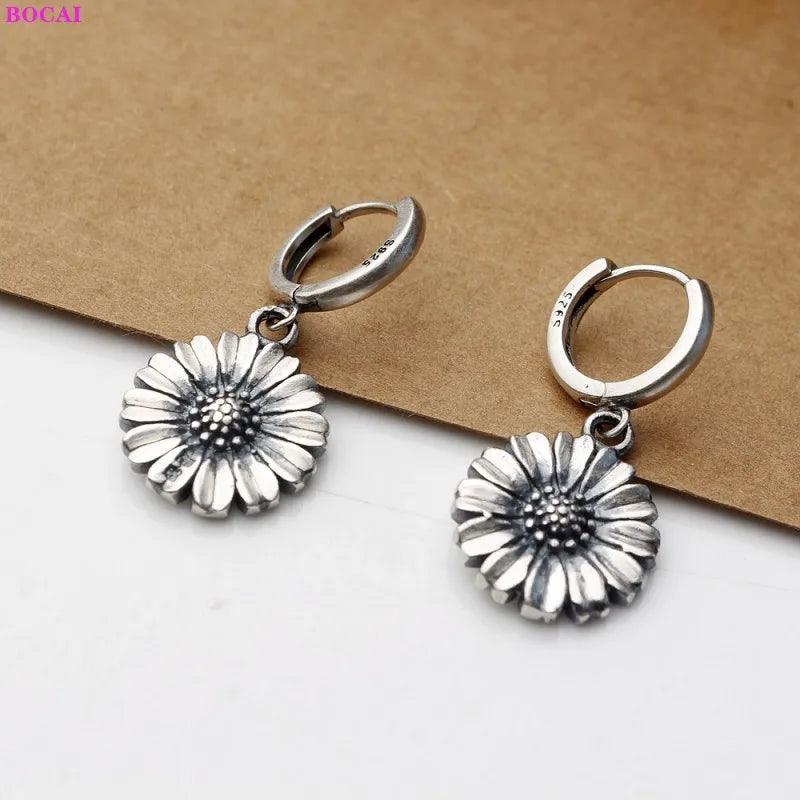 Brinco Margarida Prata S925 Esterlina