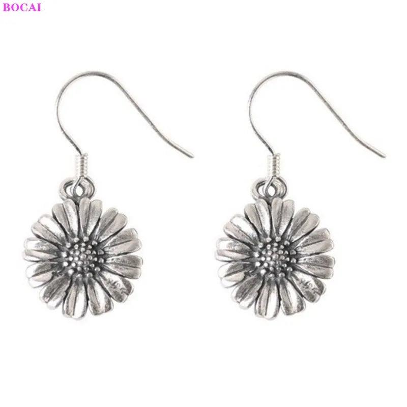 Brinco Margarida Prata S925 Esterlina