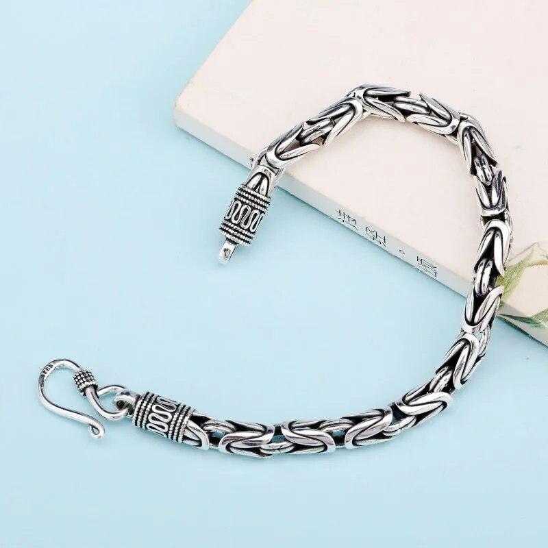 Pulseira de prata Bali 925 tradicional