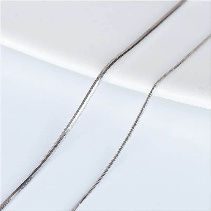 Corrente de Cobra Prata 925 Unissex