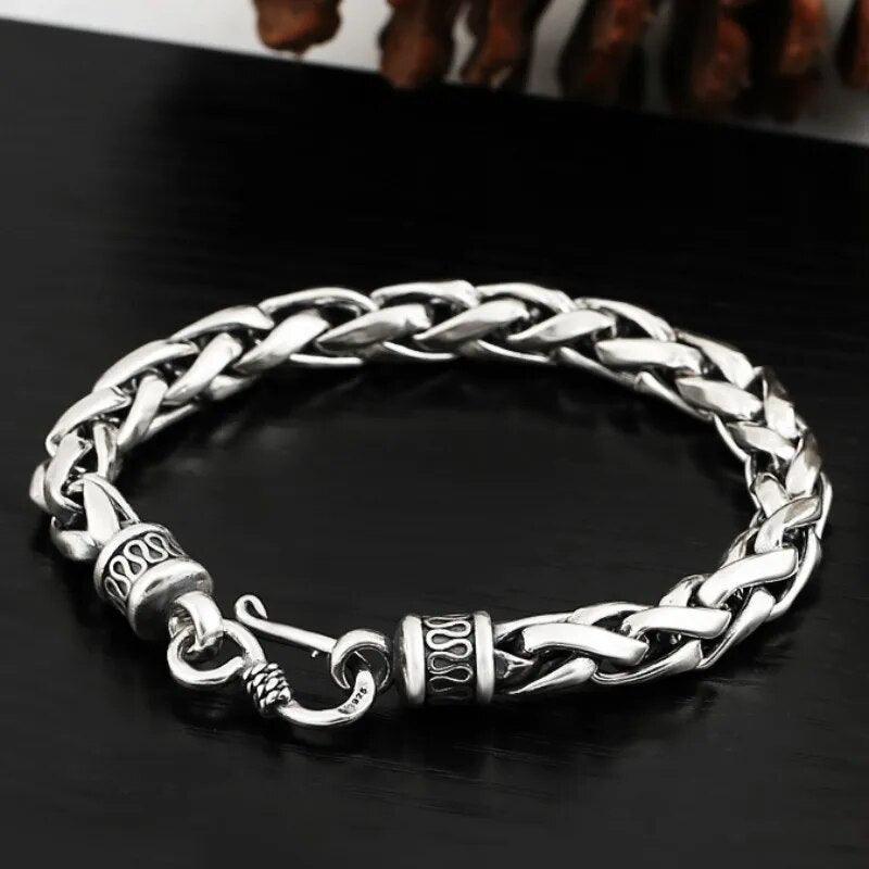 Pulseira de Prata Trançada s925