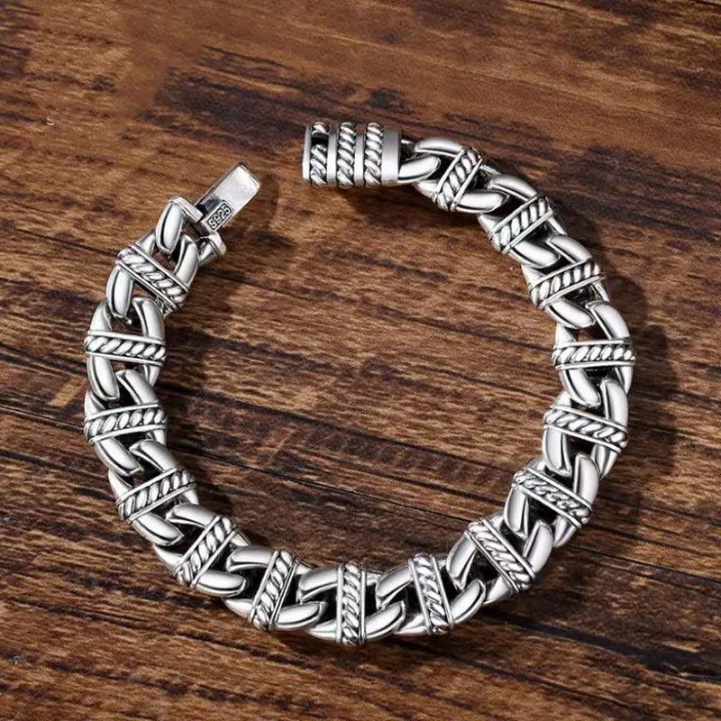Pulseira de Prata Punk