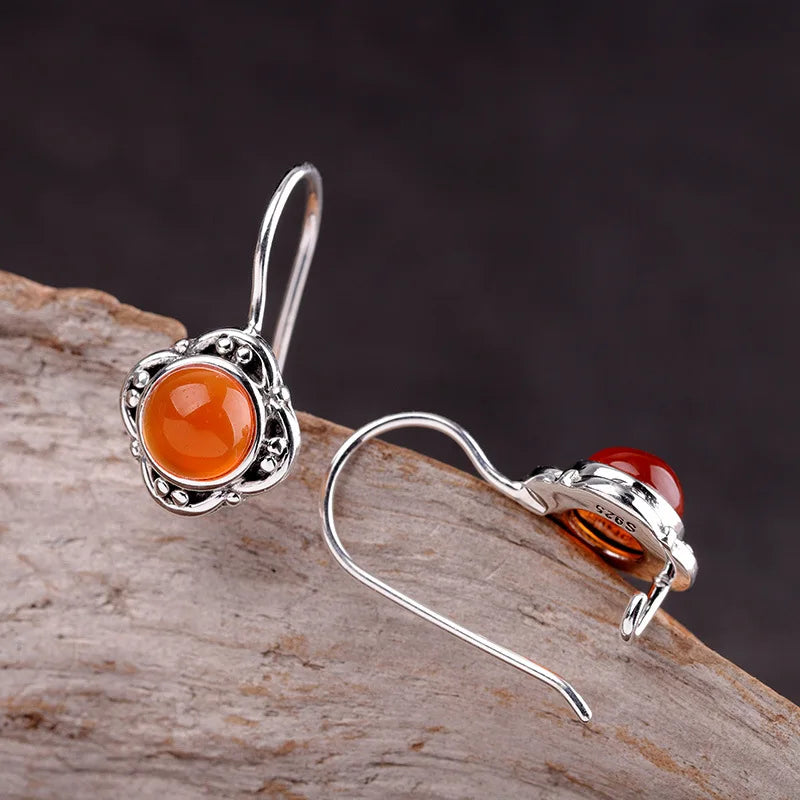 925 Sterling Silver Moonstone Earring