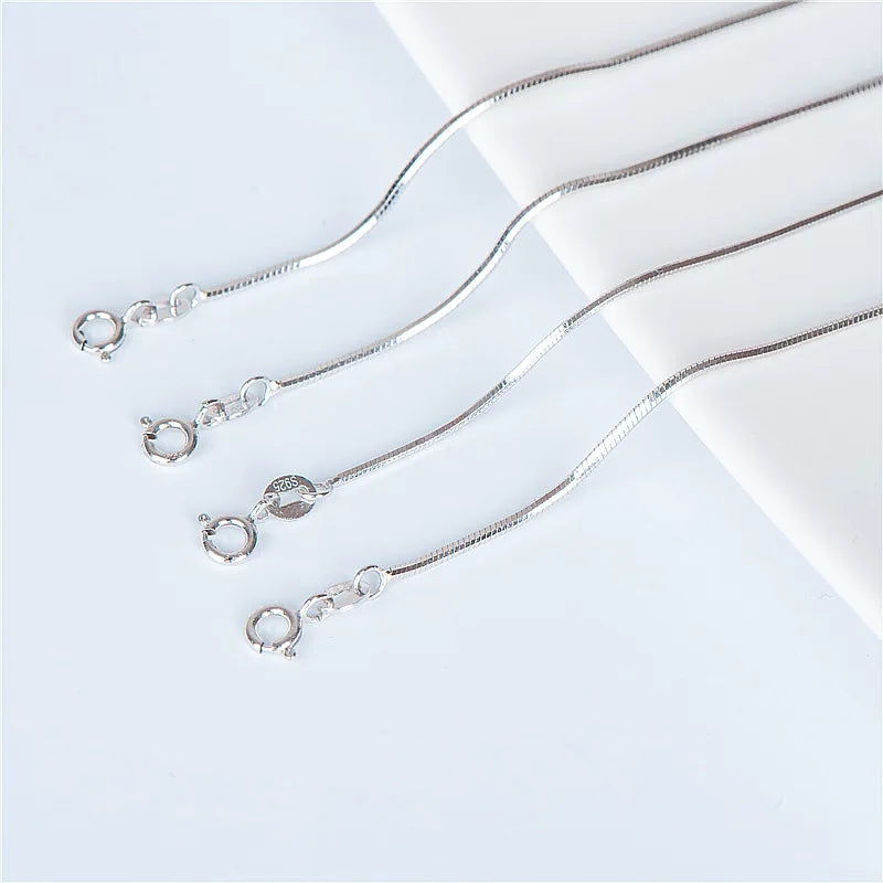 Corrente de Cobra Prata 925 Unissex