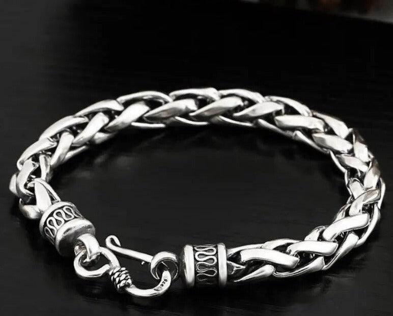 Pulseira de Prata Trançada s925