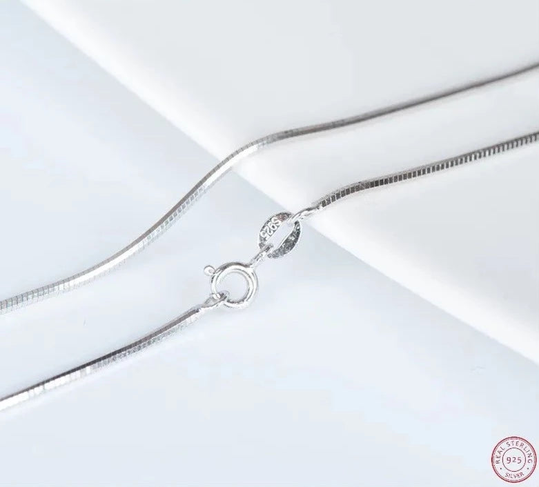 Corrente de Cobra Prata 925 Unissex