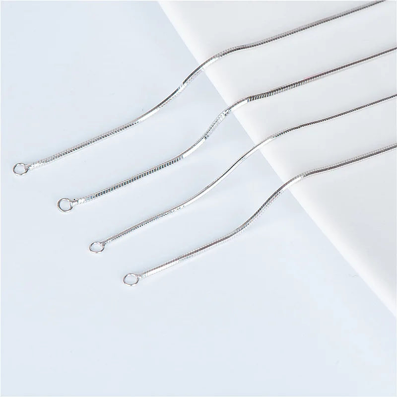 Corrente de Cobra Prata 925 Unissex