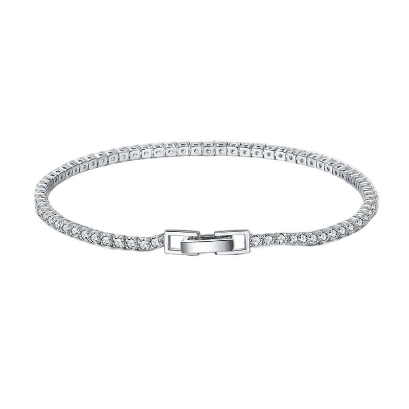 Pulseira Prata Esterlina 925 com Zircônia