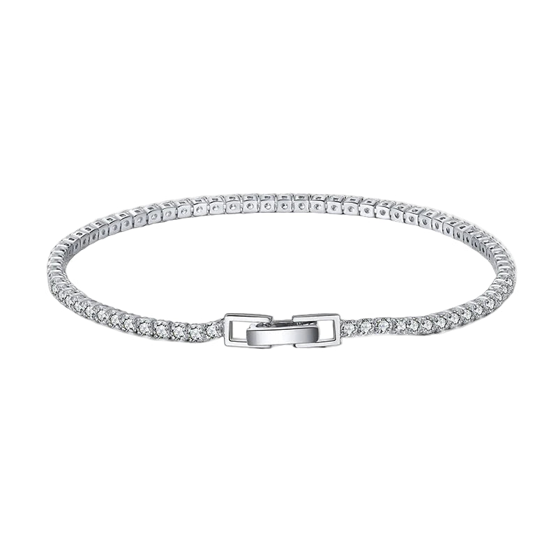 Pulseira Prata Esterlina 925 com Zircônia