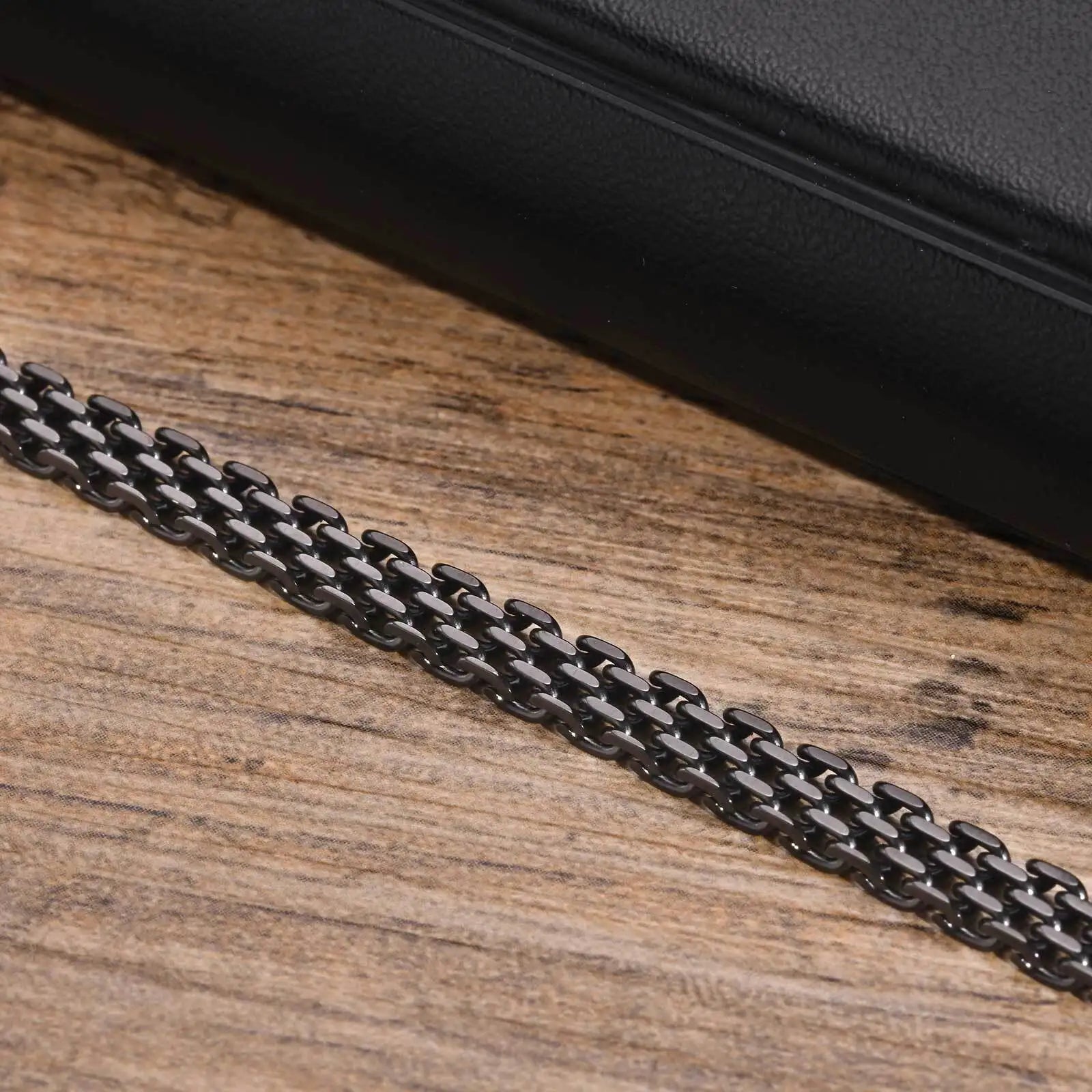 Pulseiras de Corrente de Malha 6MM, Pulseira de Elo Italiano de Aço Inoxidável