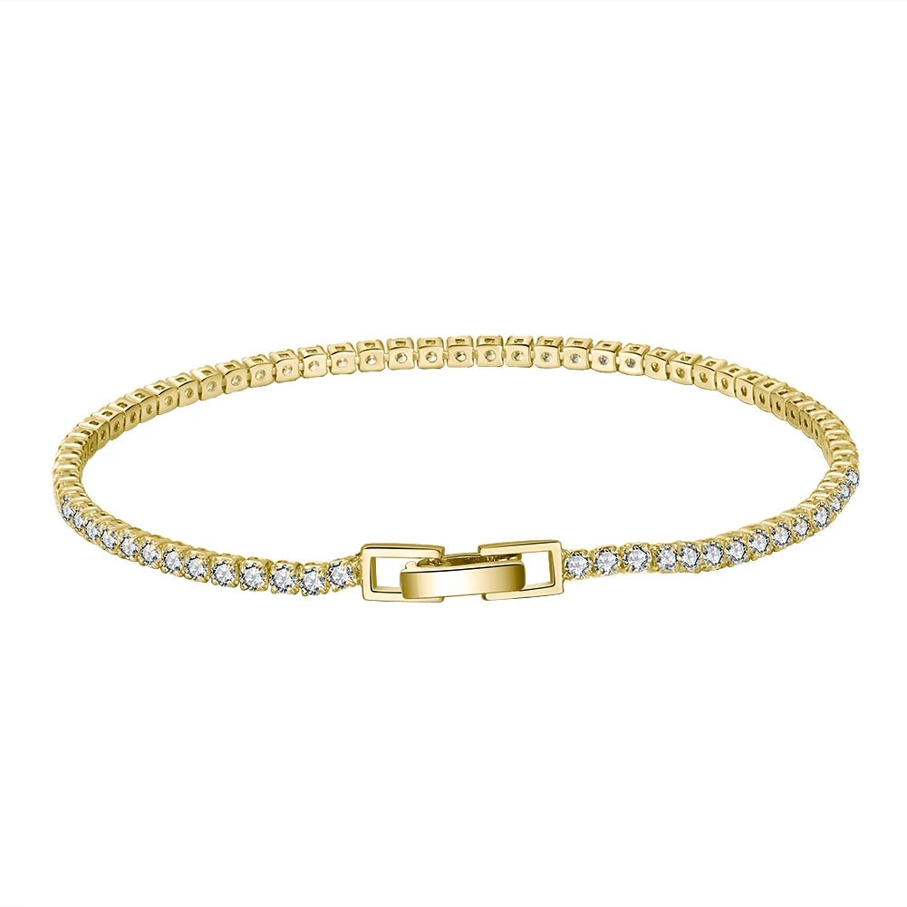 Pulseira Prata Esterlina 925 com Zircônia