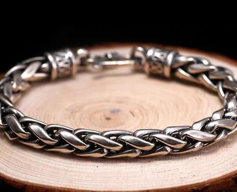 Pulseira de Prata Trançada s925