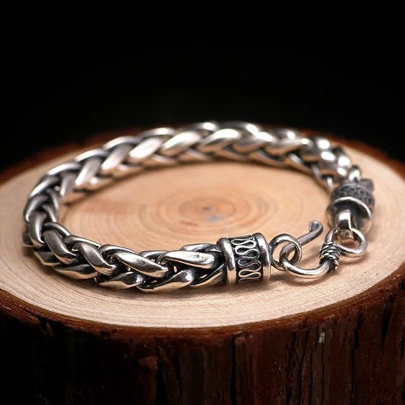 Pulseira de Prata Trançada s925