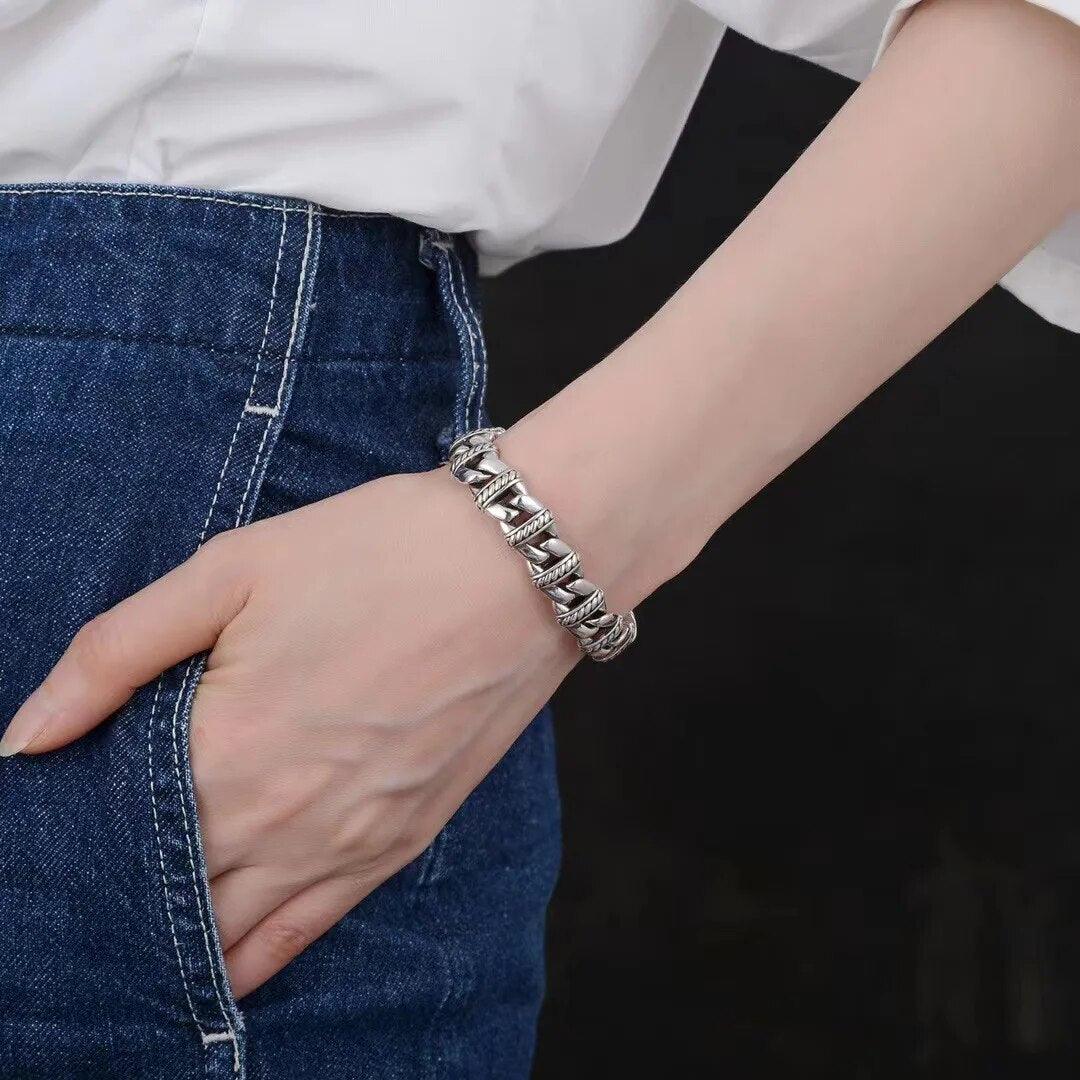 Punk Silver Bracelet