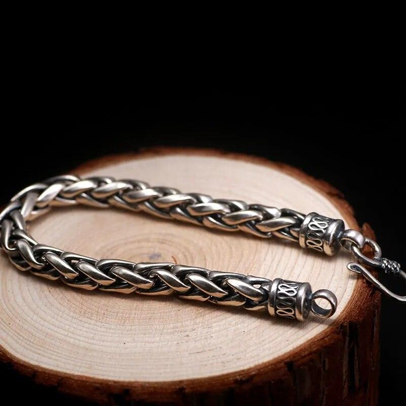 Pulseira de Prata Trançada s925