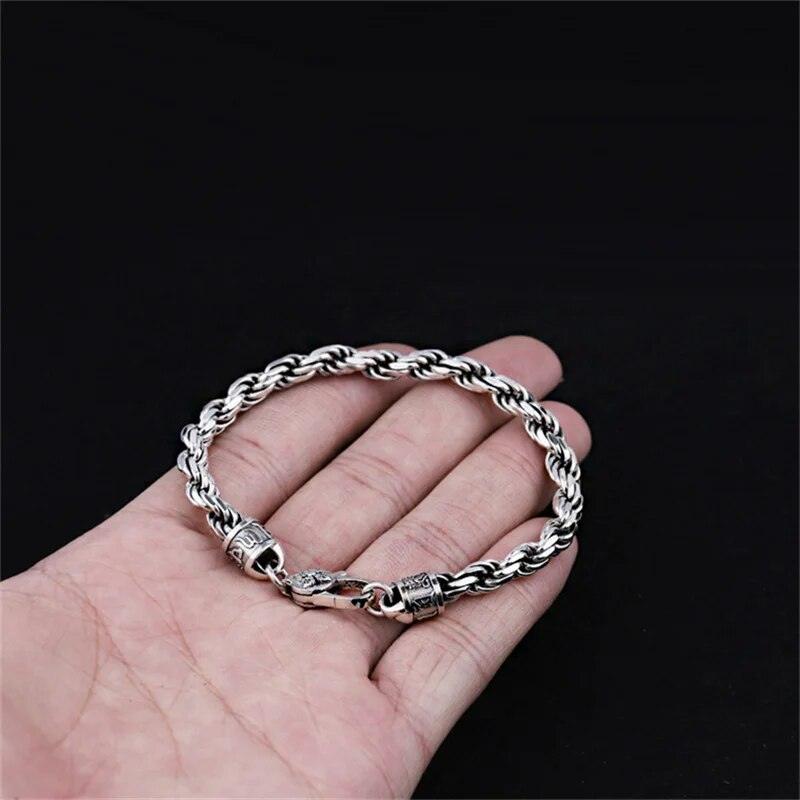 Weave Six Silver Bracelets 