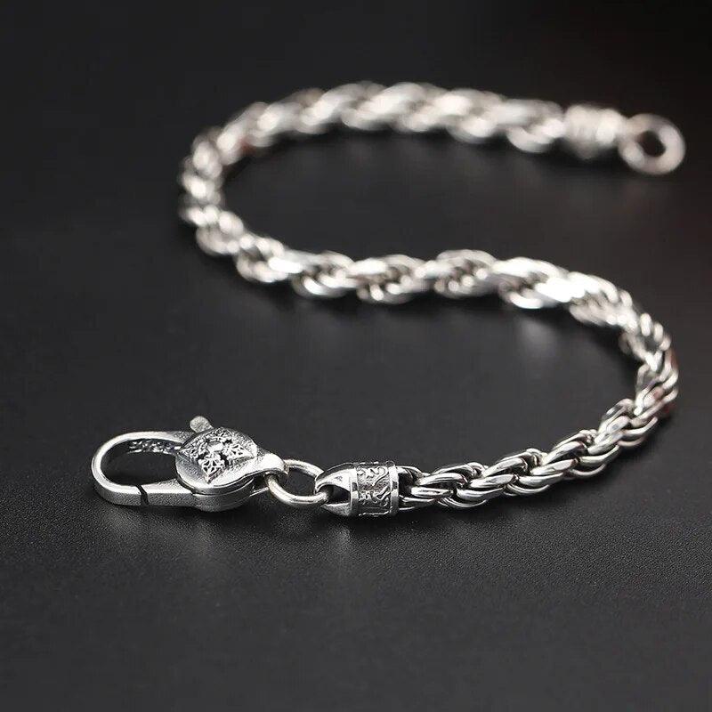 Weave Six Silver Bracelets 