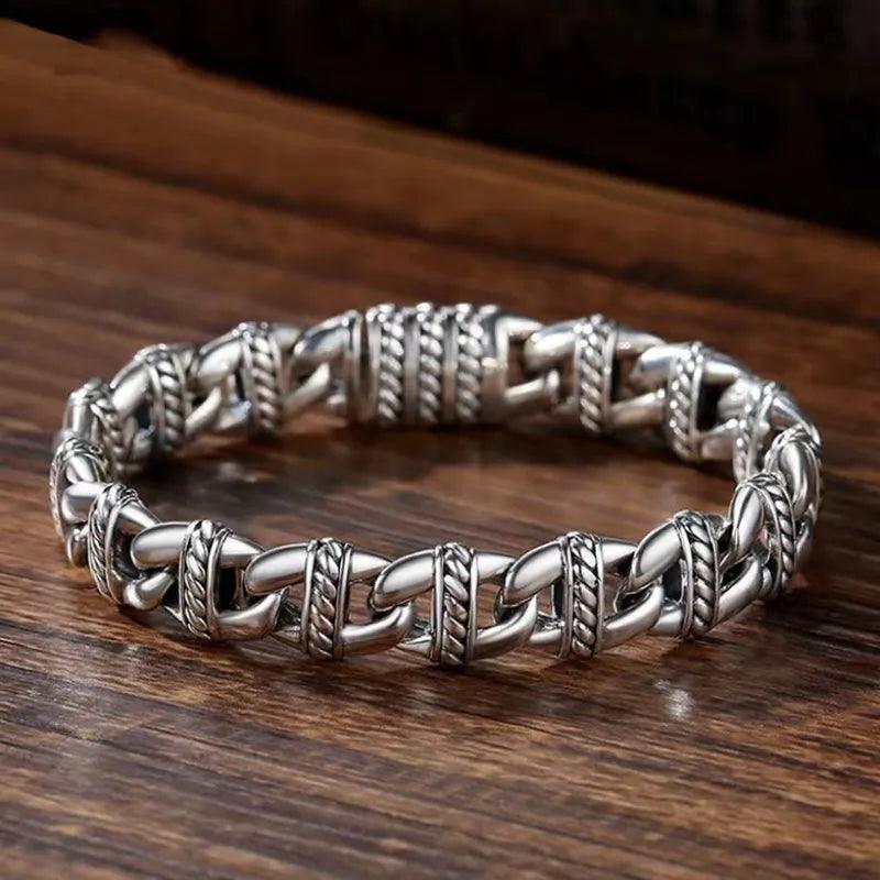 Pulseira de Prata Punk