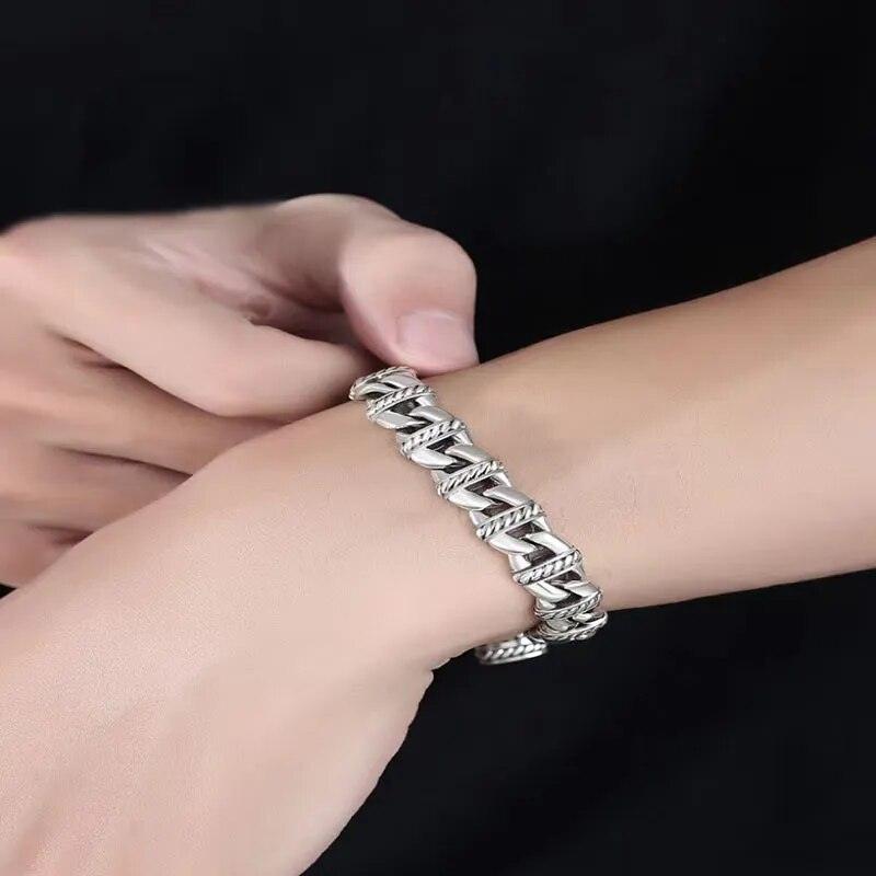 Pulseira de Prata Punk