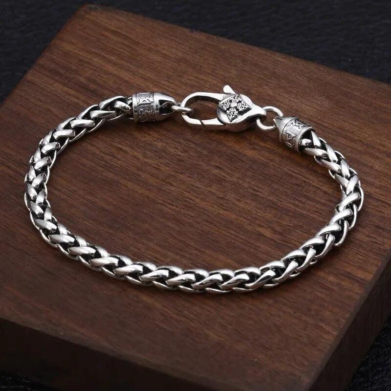 Pulseira de Prata Retro Classica